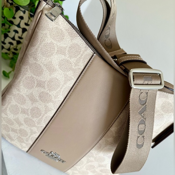 Coach Ellie Signature Crossbody File Messenger Bag with Jacquard Strap - Picture 4 of 16